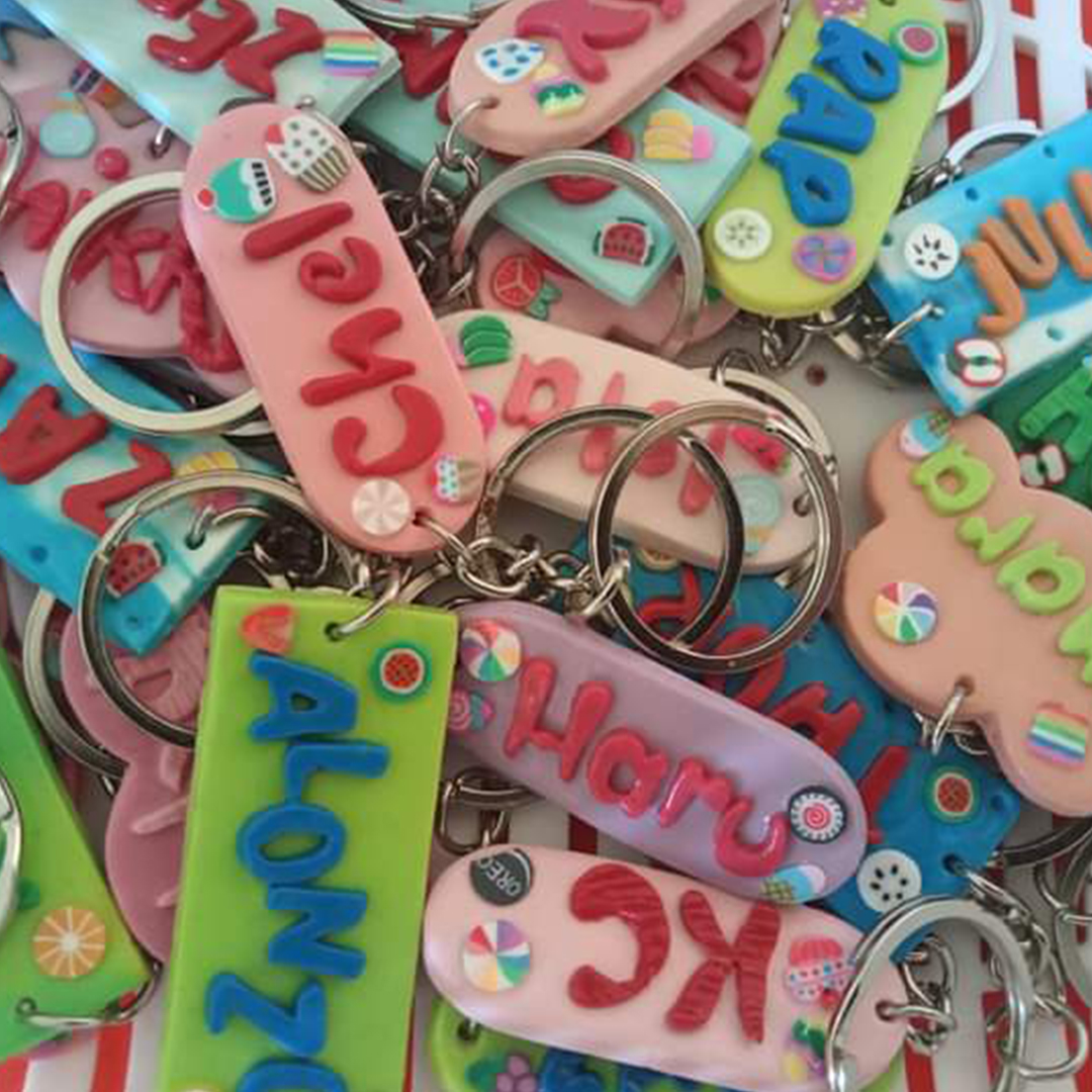 SAC Clay Creations Personalized Keychain with Air-dry Clay | Iskaparate