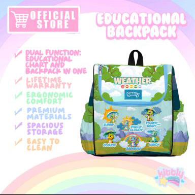 Kittly Premium Educational Backpack (Weather) | Iskaparate