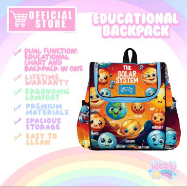 Kittly Premium Educational Backpack (Solar System) | Iskaparate