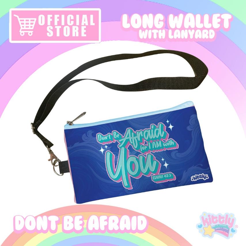 Kittly Long Wallet with Lanyard (Don't Be Afraid) | Iskaparate