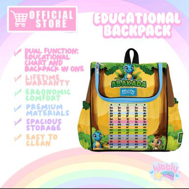 Kittly Premium Educational Backpack (ABAKADA) | Iskaparate