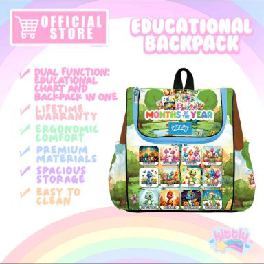 Kittly Premium Educational Backpack (Months) | Iskaparate