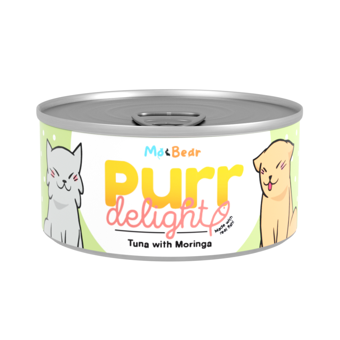 Mo and Bear Purr Delight Tuna with Moringa 155gms | Iskaparate