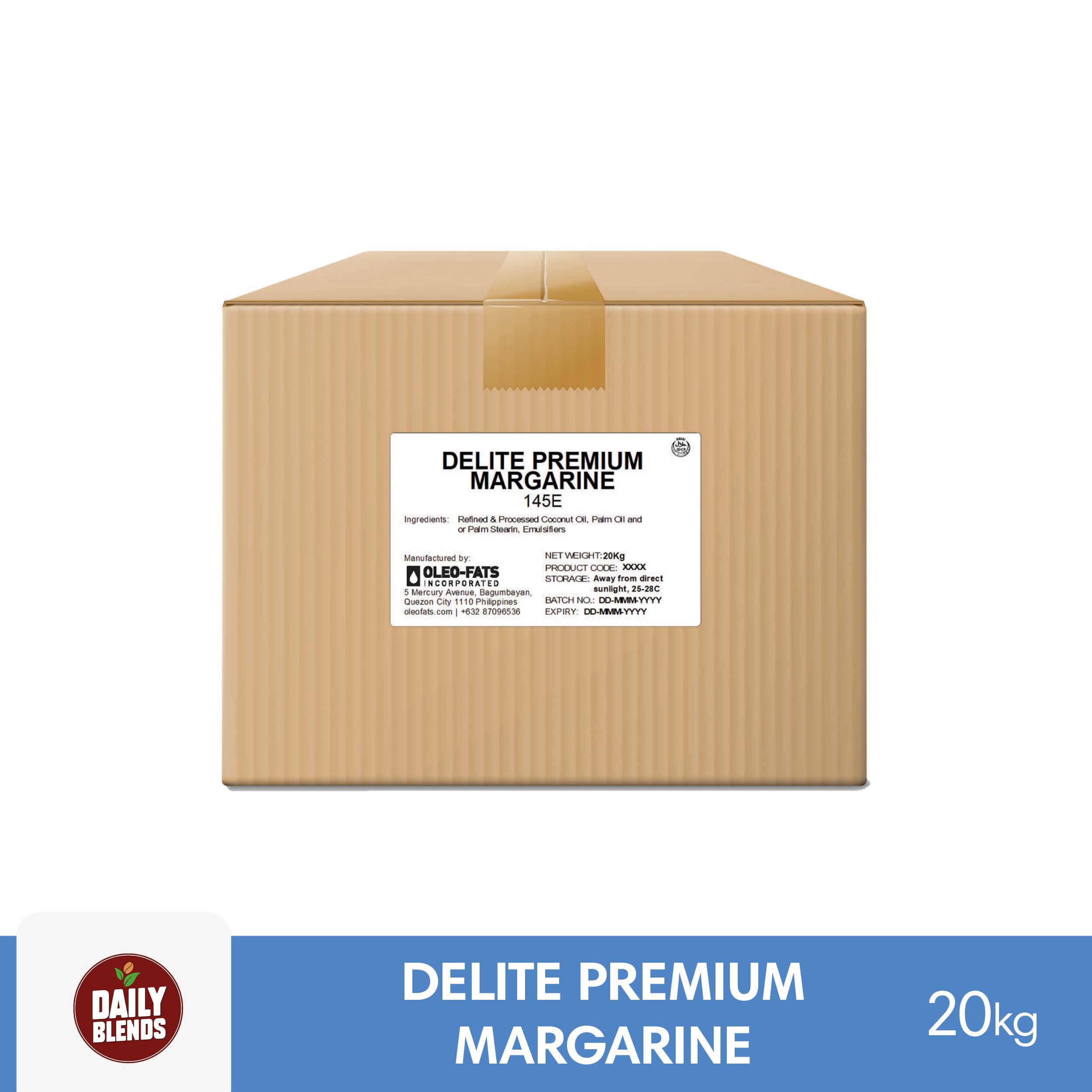 Delite Premium Margarine 145E 20kg