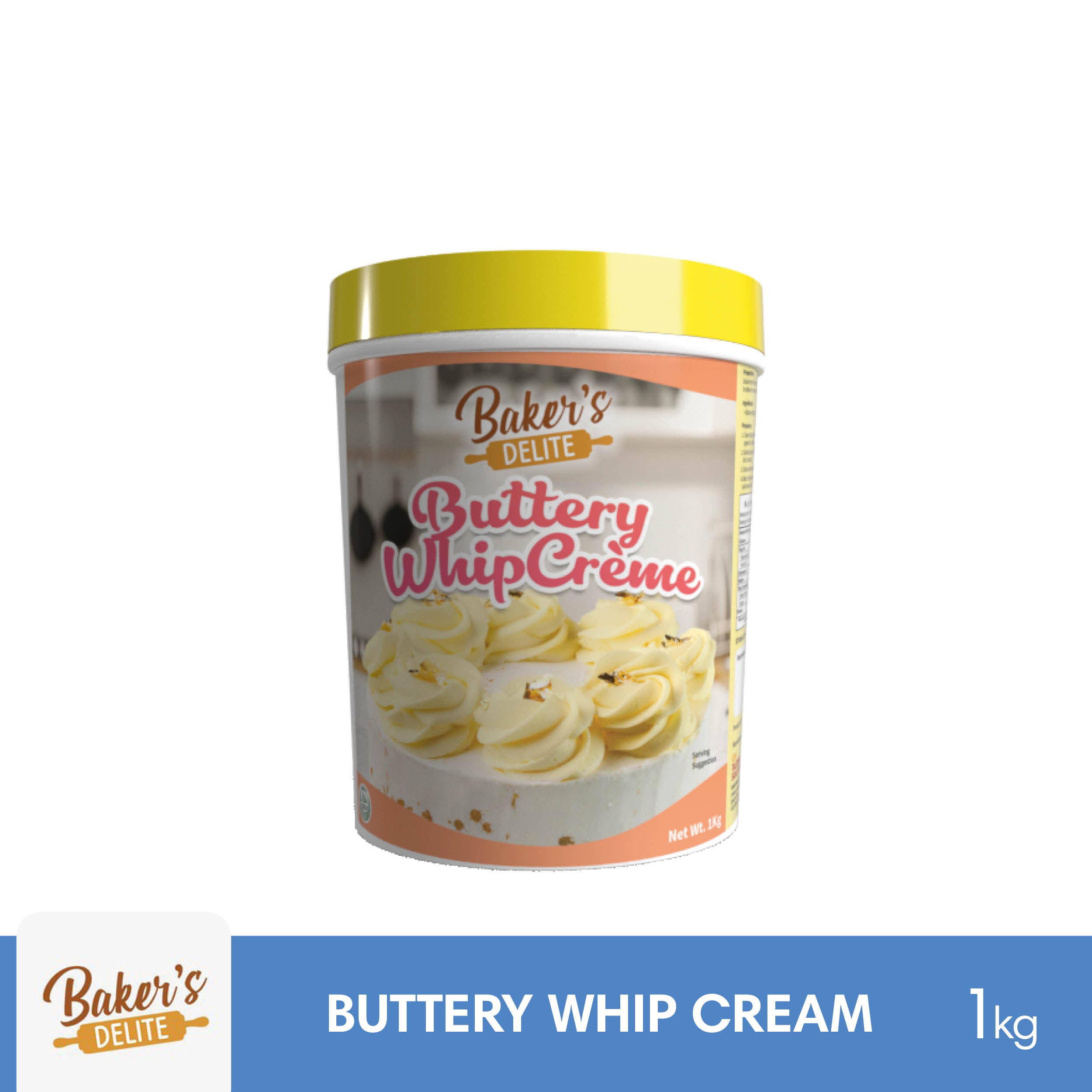 Baker's Delite Buttery Whip Creme/Cream Paste 1kg | Iskaparate