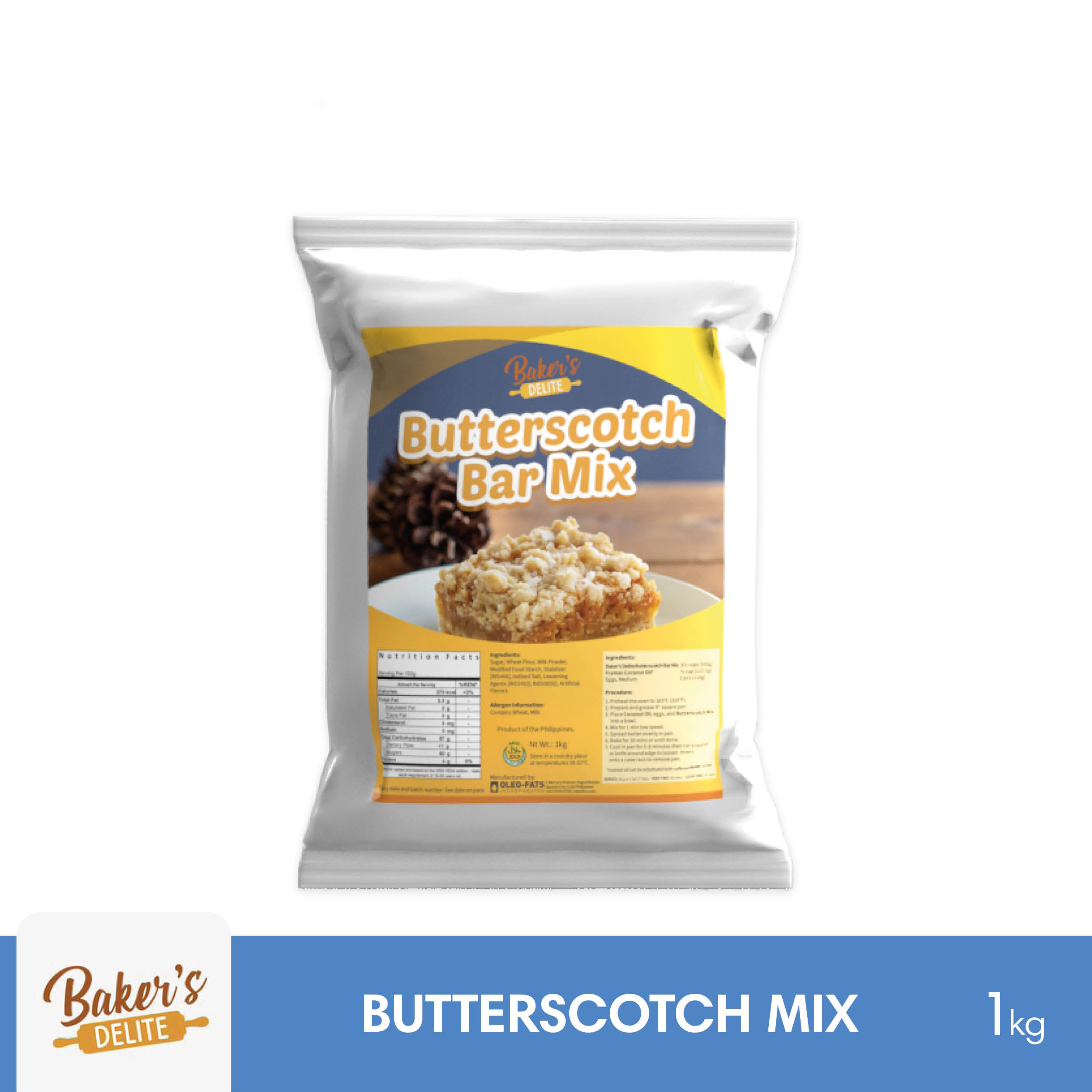 Baker's Delite Butterscotch Mix 1kg | Iskaparate