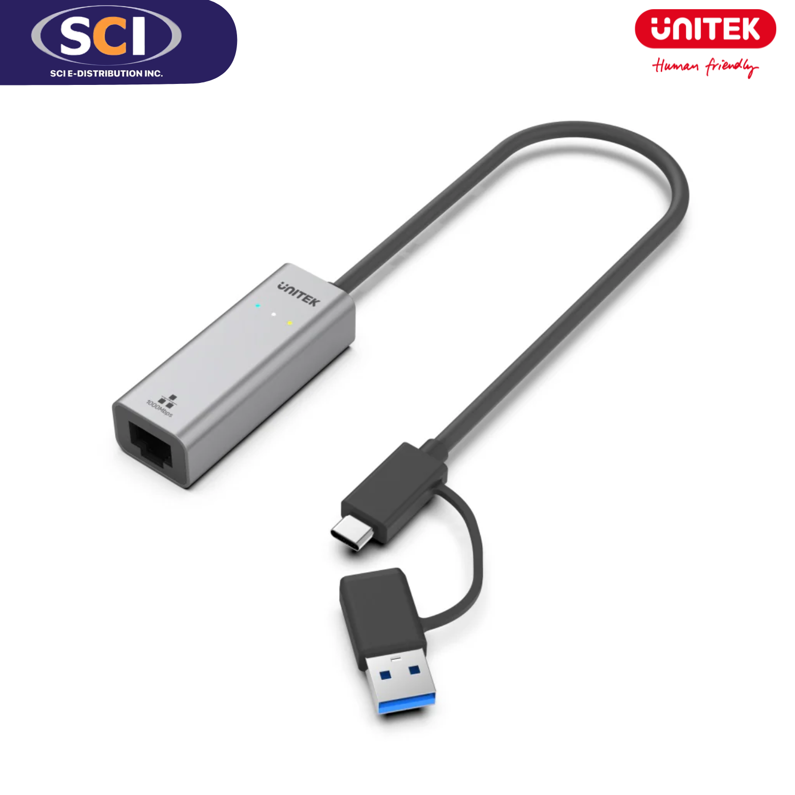 Unitek USB-C to Gigabit Ethernet Adapter | Iskaparate