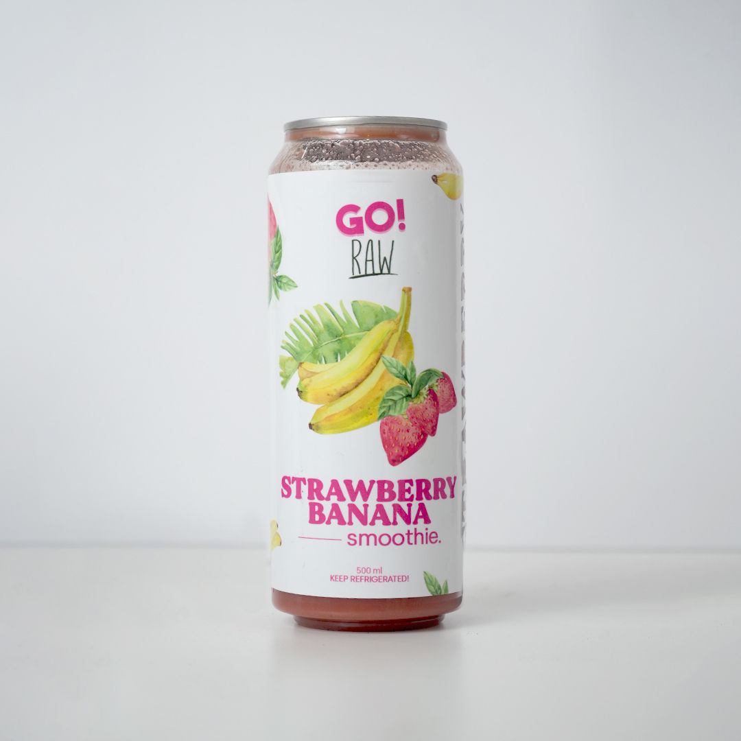 Go! RAW Smoothies - Strawberry Banana 500ML