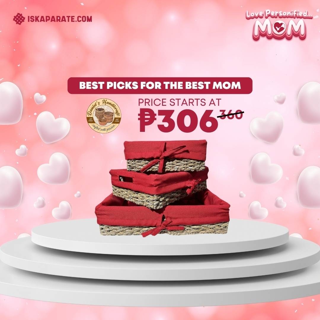 Mother's Day Promo - Rectangle Tray S3 Plain Braided with Lining | Our Market