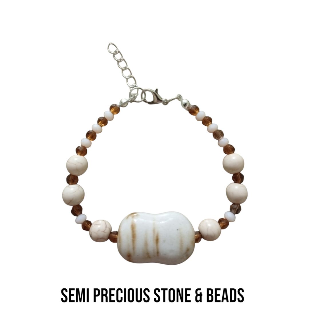 Milk White Marble Style Bracelet | Our Market