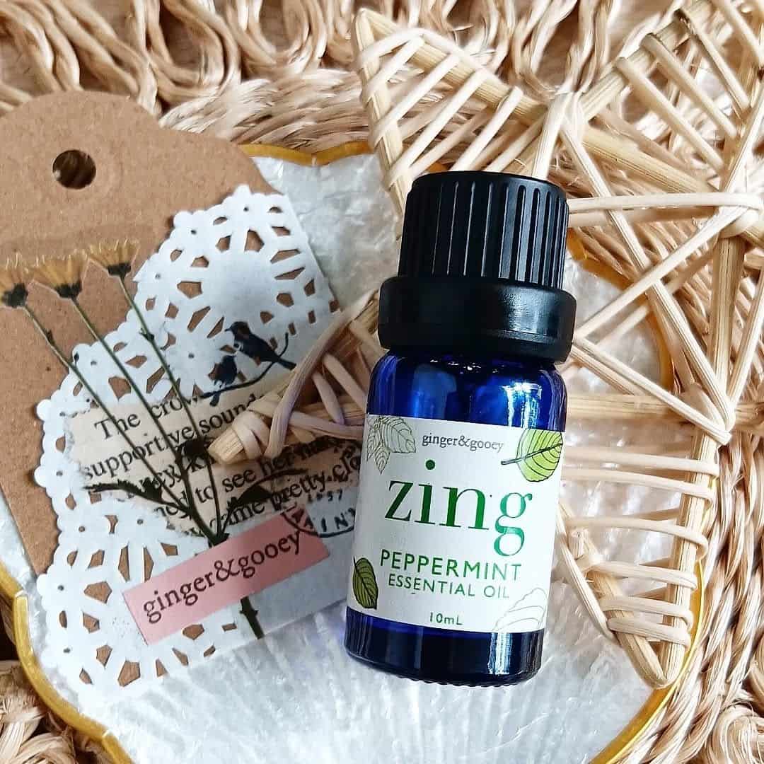 Zing peppermint essential oil drip bottle 10ml