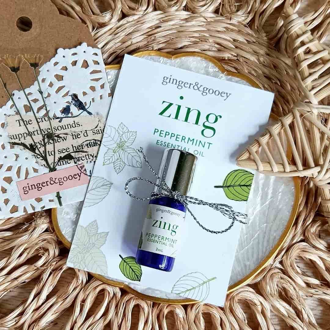 Zing peppermint essential oil roller bottle 3ml | Our Market