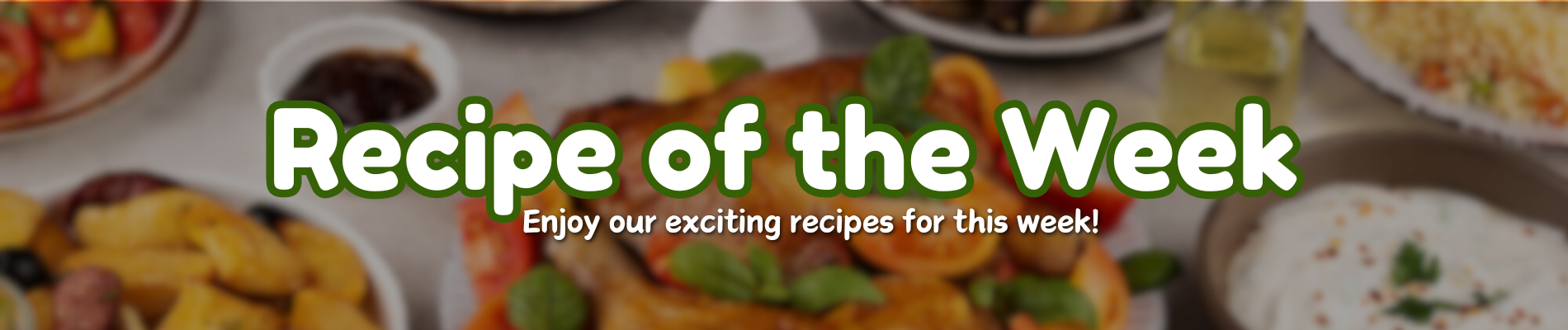 Recipe of the week Banner